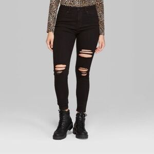 Wild Fable Distressed High Rise Skinny Jeans Size S